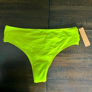 SKIMS Neon Green Thong NWT
